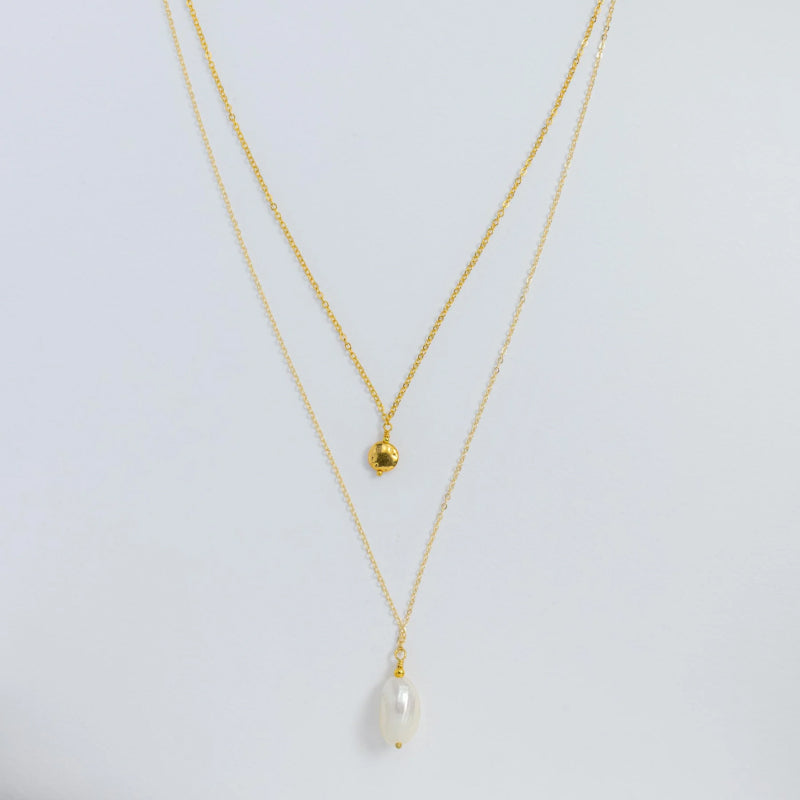 Mother of Pearl Layered Necklace