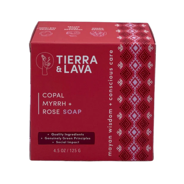 Natural Bar Soap - Copal, Myrrh + Rose